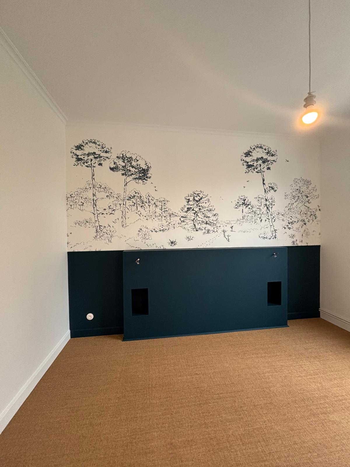 Réalisation de peinture intérieure chez un particulier